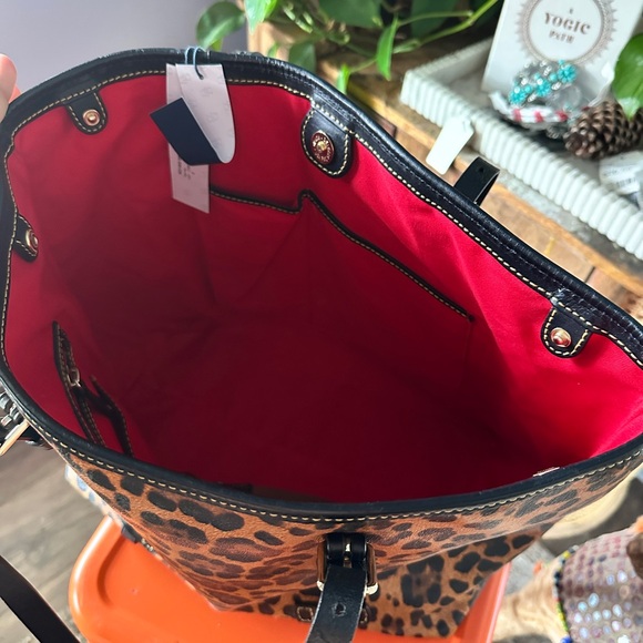 Dooney & Bourke Cheetah Print Tote with Black Accents - Picture 3 of 3